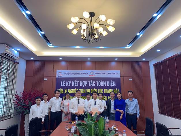 Xí nghiệp Dịch vụ Điện lực Thanh Hóa ký kết hợp tác toàn diện với Công ty TNHH cơ điện miền Bắc