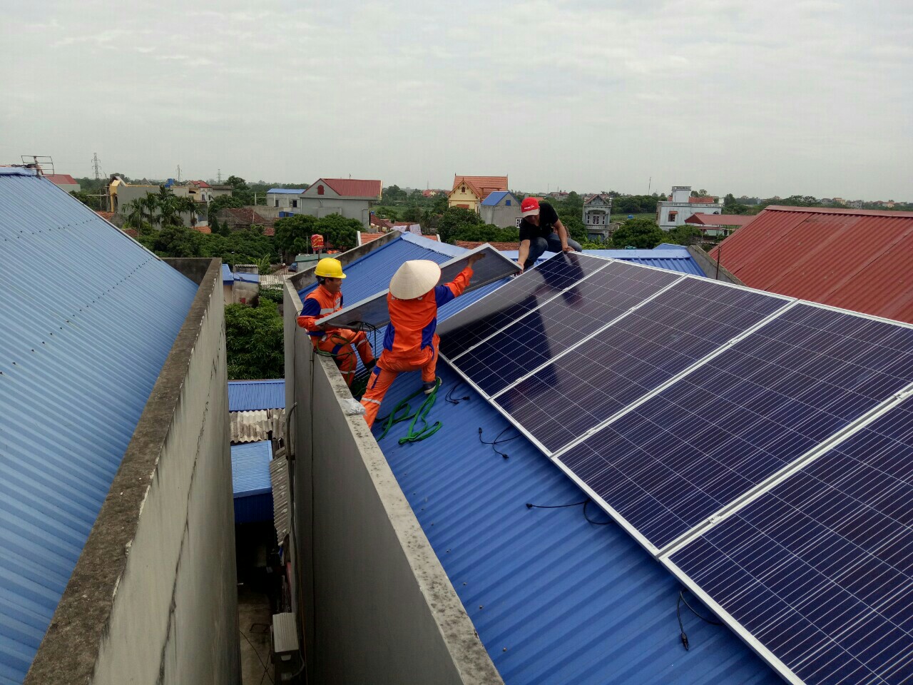 Dự án lắp đặt pin mặt trời tại Hưng Yên, công suất lắp đặt 2,75kWp